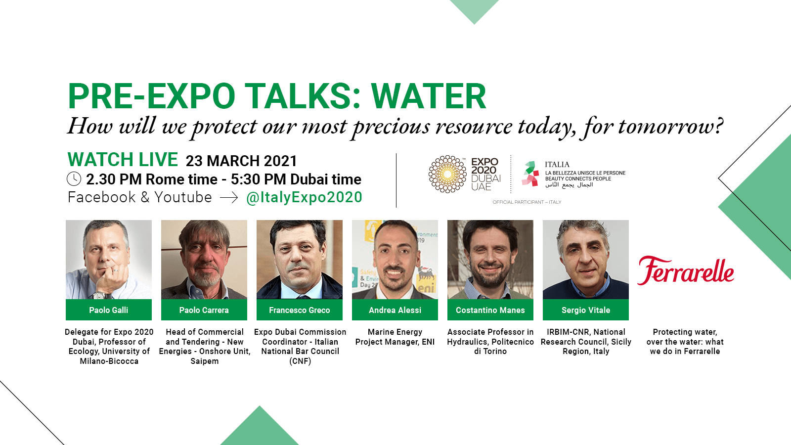 Pre-Expo Talks: Water
