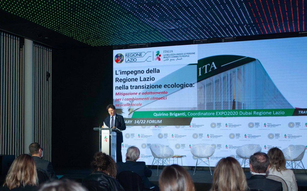 L’impegno del Lazio nella transizione ecologica a Expo 2020 Dubai