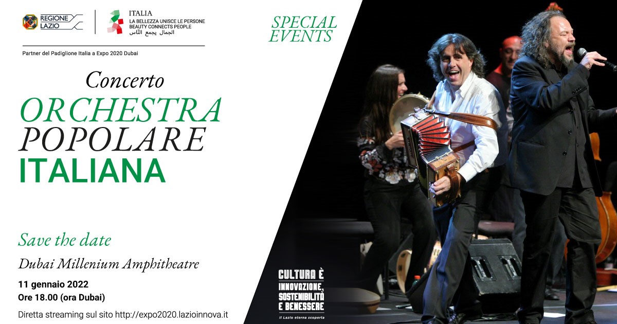 Concerto: “Viaggio nel Lazio” – Orchestra Popolare Italiana