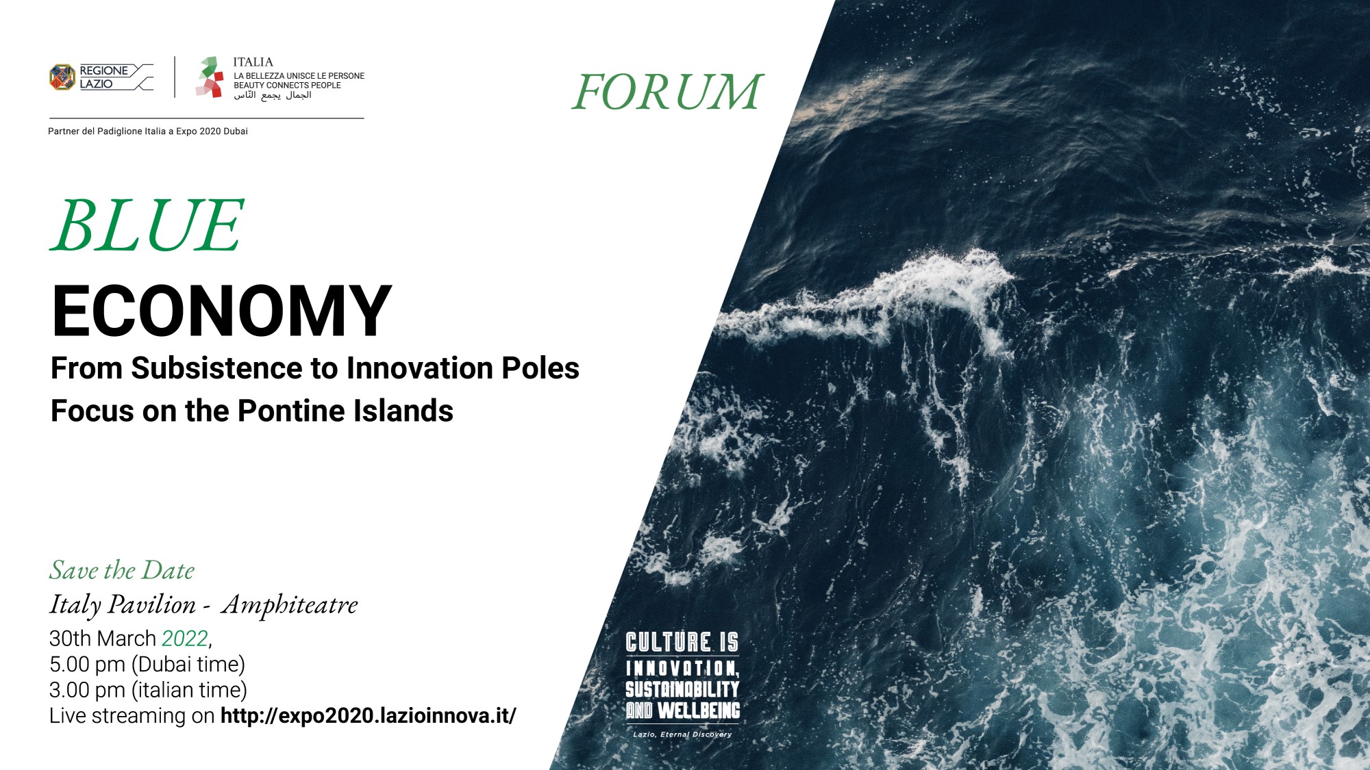 Blue Economy. From Subsistence to Innovation Poles. Focus on the Pontine Islands