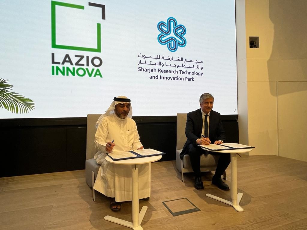 Firmato un protocollo d’intesa tra Lazio Innova e “Sharjah Research Technology and Innovation Park”
